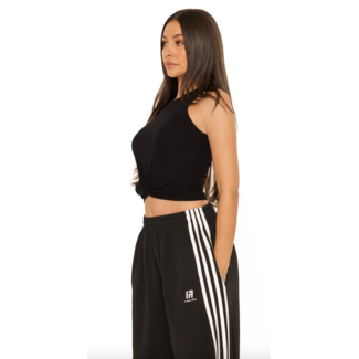 L.A Sisters KNOT SINGLET BLACK