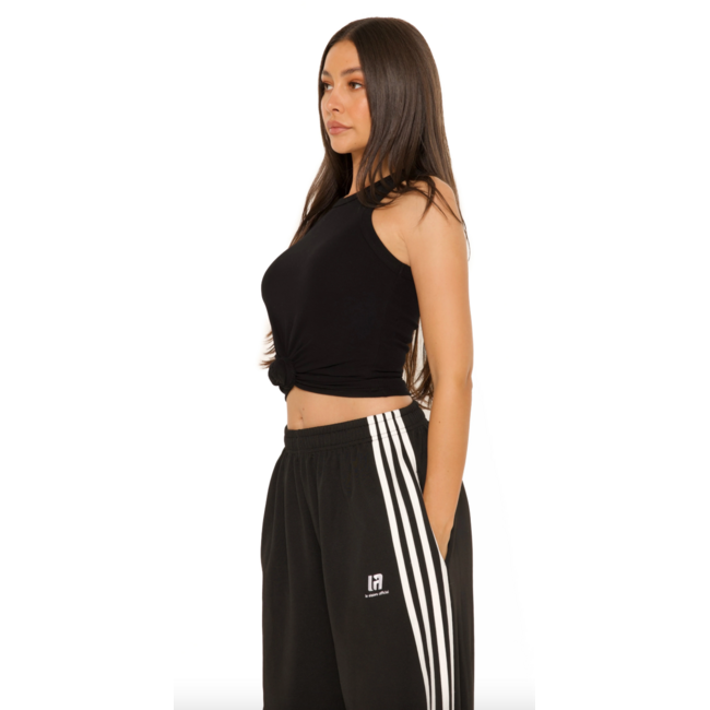 L.A Sisters KNOT SINGLET BLACK
