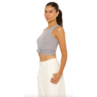 L.A Sisters KNOT SINGLET GREY