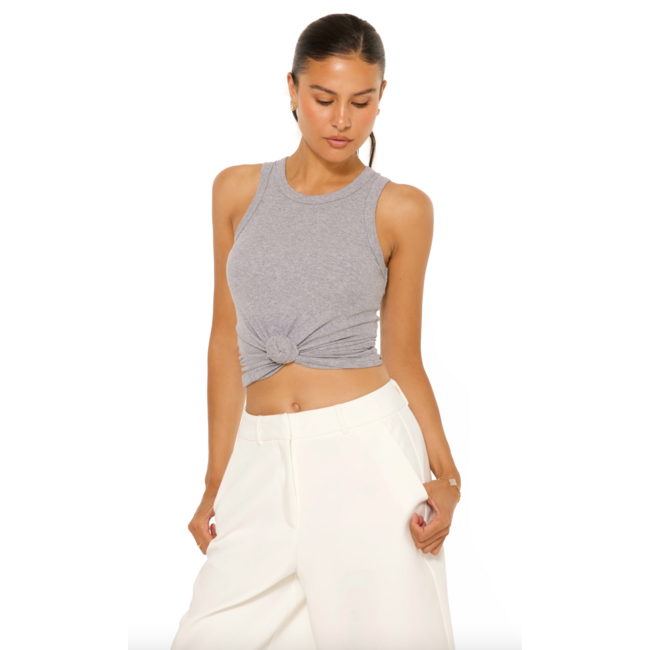 L.A Sisters KNOT SINGLET GREY