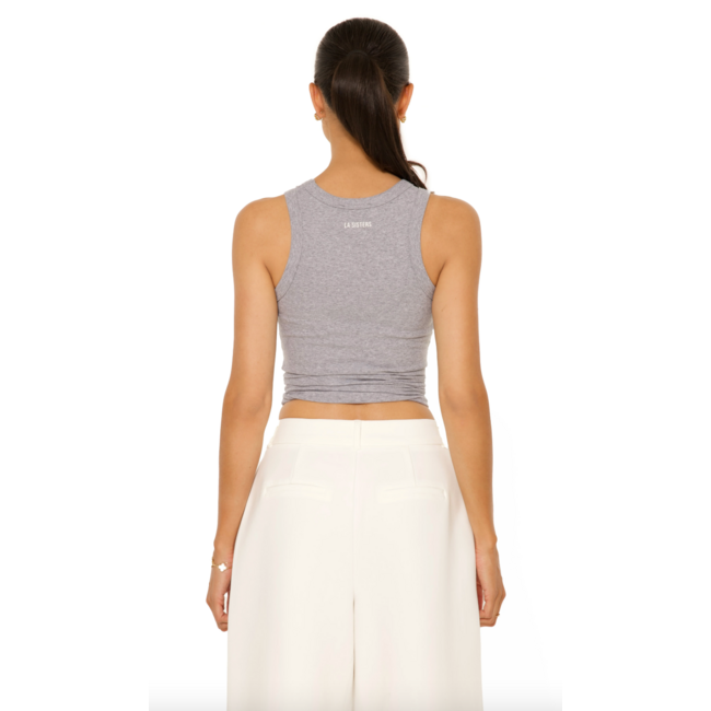 L.A Sisters KNOT SINGLET GREY