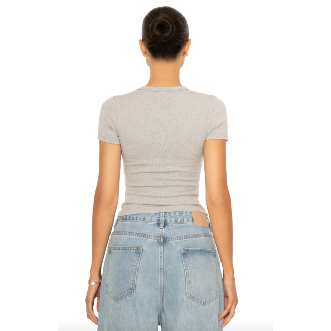 L.A Sisters L.A OFFICIAL RHINESTONE TOP GREY