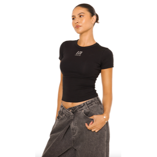 L.A Sisters L.A OFFICIAL RHINESTONE TOP BLACK