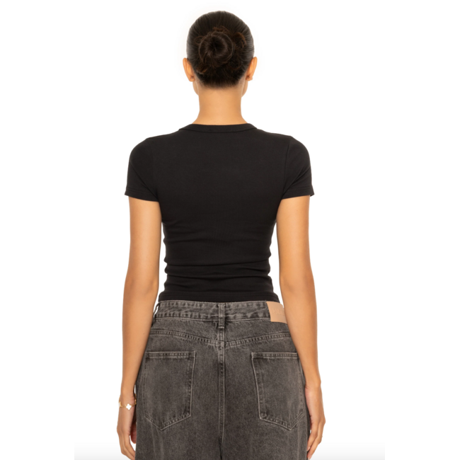 L.A Sisters L.A OFFICIAL RHINESTONE TOP BLACK