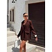 RHYME & HYPE JACKET OVERSIZED ONE BUTTON BROWN
