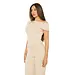 L.A Sisters OFF SHOULDER LOUNGE TOP BEIGE