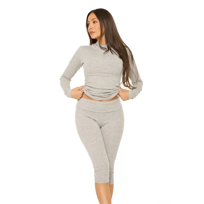 L.A Sisters CAPRI LOUNGE PANTS GREY