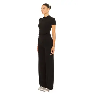 L.A Sisters WIDE LEG LOUNGE PANTS BLACK