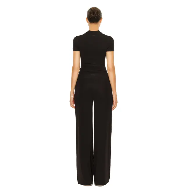 L.A Sisters WIDE LEG LOUNGE PANTS BLACK