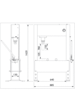 Prensa hidráulica - PJ16H , PJ20H - AC Hydraulic A/S - de engaste / de  bastidor / de taller