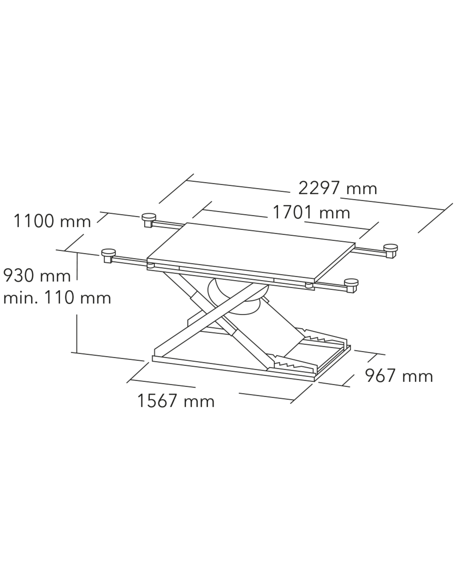 HERKULES HERKULES HEFBRUG MOBIL LIFT HM-1100-01