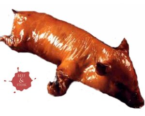 Hollands Speenvarken suckling pig cooked