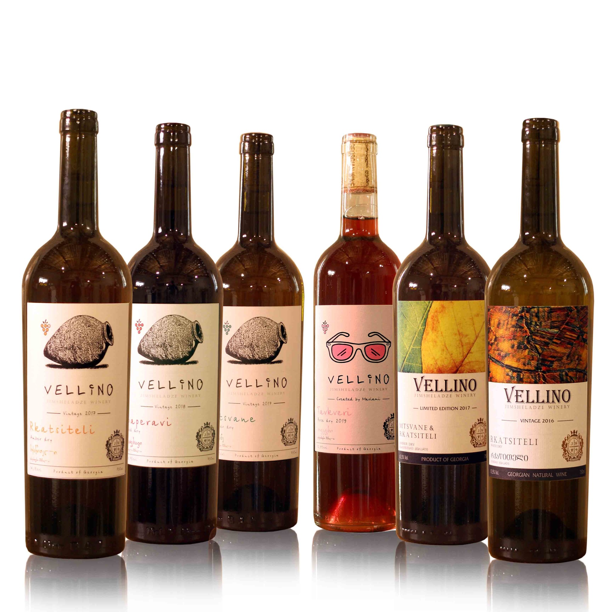 Wijnproeverij Vellino Amber en Rood Qvevri-wijnen -