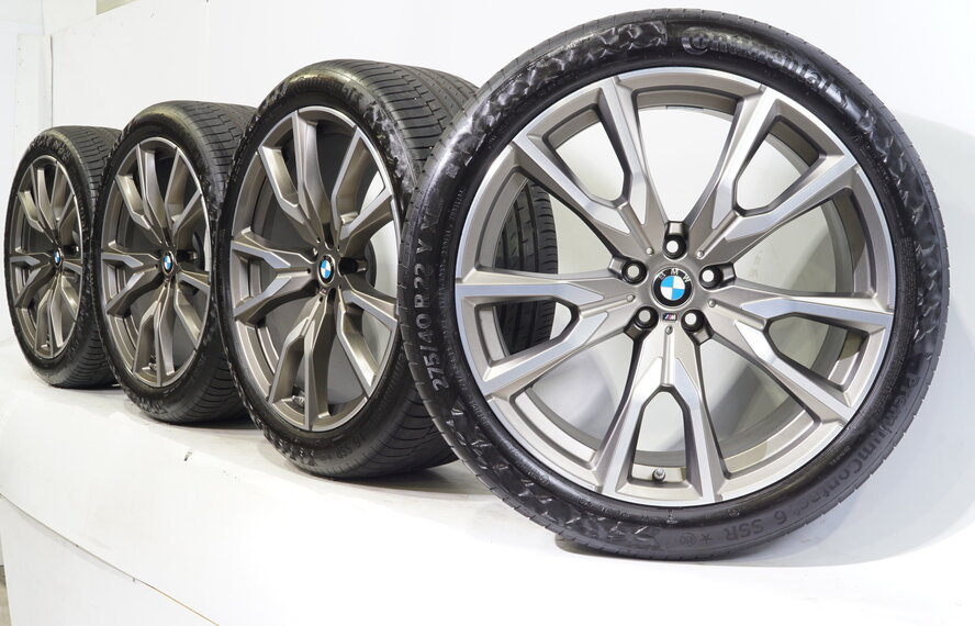 BMW BMW X7 G07 22 inch rims M755 + Summer Tires Continental Runflat Original