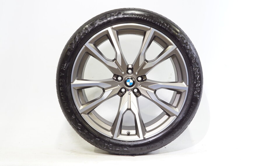 BMW BMW X7 G07 22 inch rims M755 + Summer Tires Continental Runflat Original