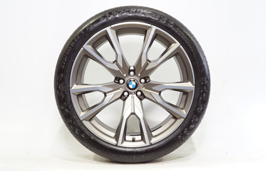 BMW BMW X7 G07 22 inch rims M755 + Summer Tires Continental Runflat Original