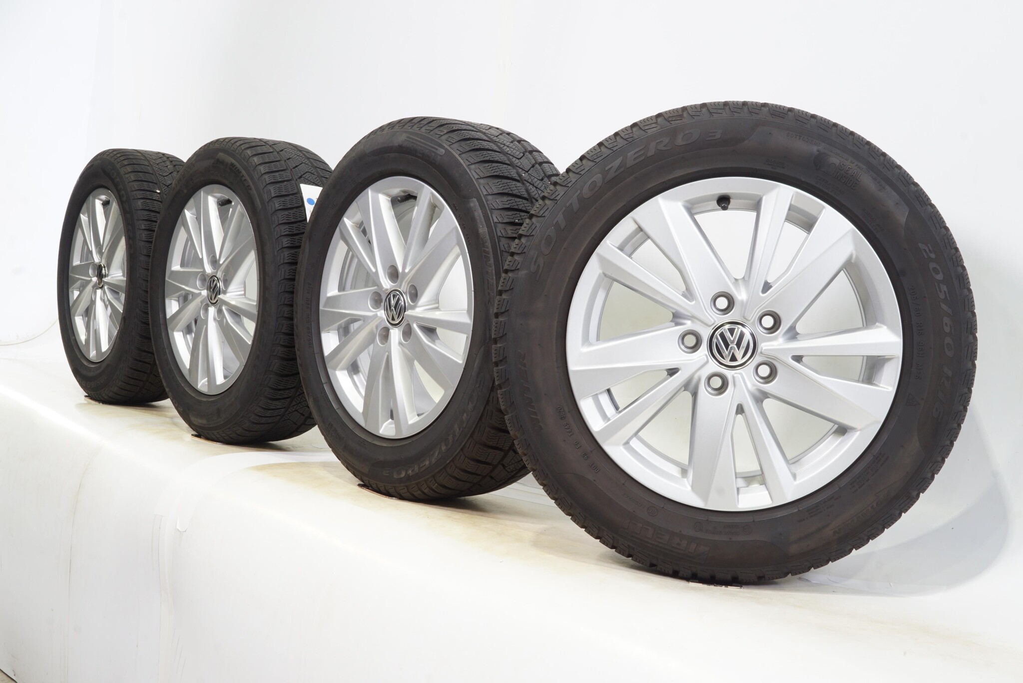 VW Touran 5T 16 inch Karlstad rims + Winter tires Pirelli Original - JD  Wheels & Tyres