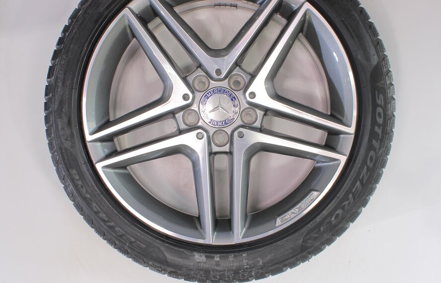 Mercedes Mercedes A B CLA Class W176 18 inch AMG rims New + Winter tires Pirelli New Original