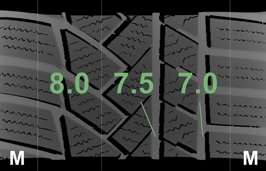 Audi Audi Q5 SQ5 80A 17 inch Continental Winter tires Original