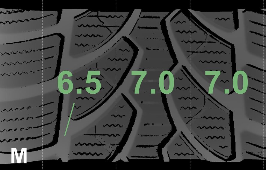 Mercedes Mercedes C-Class W205 S205 C205 17 inch Bridgestone Winter tires Original