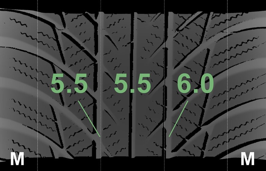 Volkswagen Volkswagen Tiguan II 17 inch Bridgestone Winter tires Original