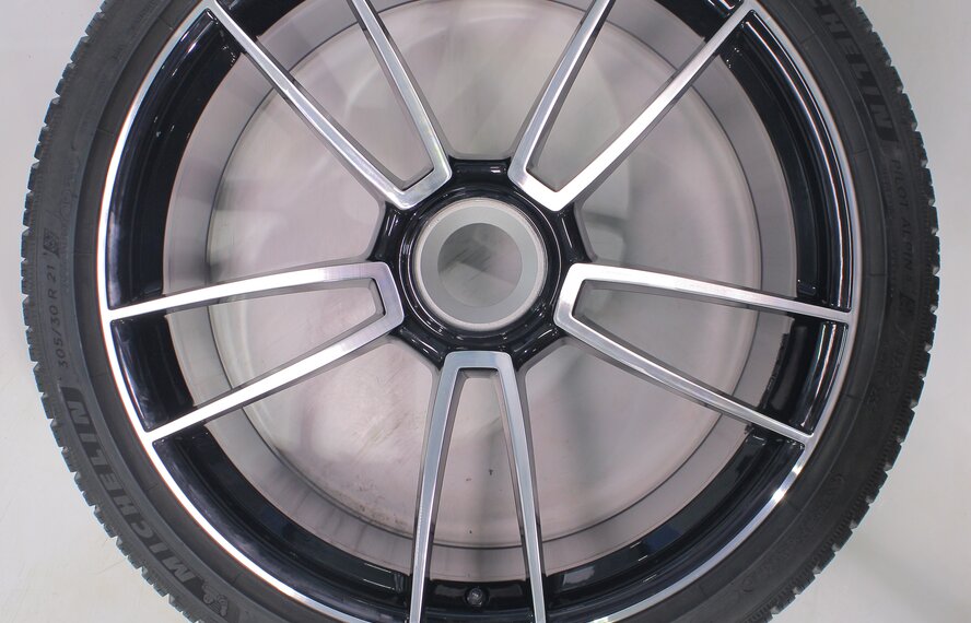 Porsche Porsche 911 992 Turbo S 20 & 21 inch wheels Michelin Winter Tires Original