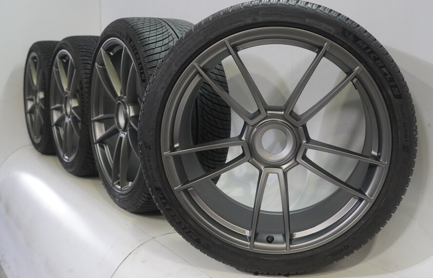 Porsche Porsche 911 992 GTS 20 & 21 inch wheels Michelin Winter tires Original