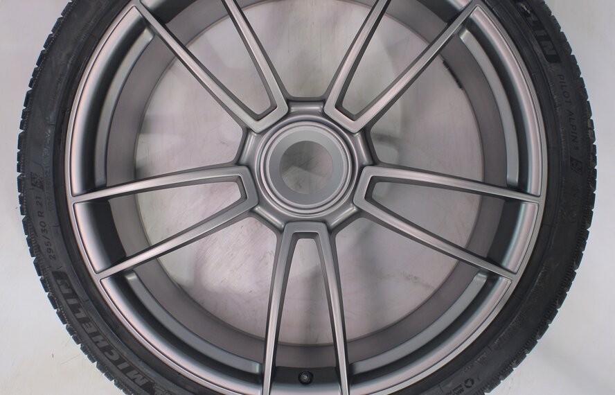 Porsche Porsche 911 992 GTS 20 & 21 inch wheels Michelin Winter tires Original