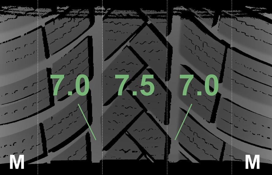 Volkswagen Volkswagen Tiguan II 17 inch wheels Vredestein Winter Tires Original