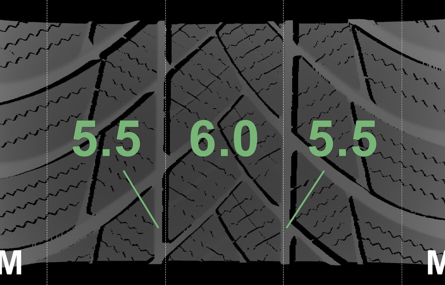 Audi A6 C8 from 2018 18 inch rims Bridgestone Winter tires Original