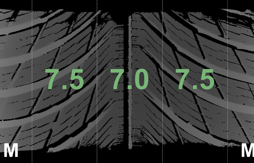 Audi Audi A6 A7 4K C8 17 inch rims Michelin Winter Tires Original