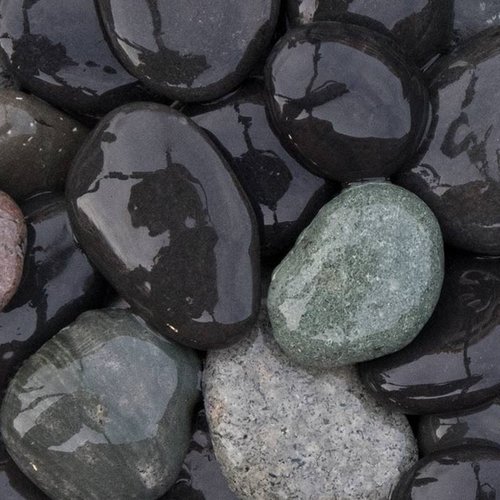 Beach Pebbles zwart Big Bag