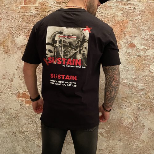 Sustain Eyes Boxy T-shirt Black