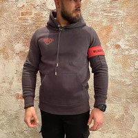 Captain hoody Charcoal & Pink