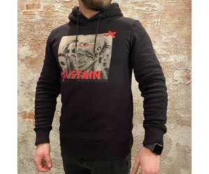 Sustain 0762 Eyes Logo Loose Fit Hoodie Have2Have Fashion