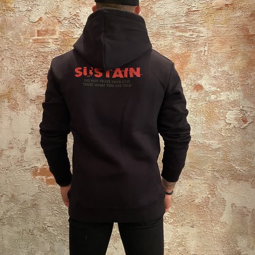 Sustain Eyes Logo Loose Fit Hoodie