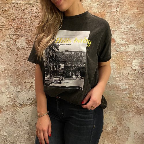 LA Sisters LA Sisters Vintage the hill oversized t-shirt LA Sisters LA Sisters Vintage the hill oversized t-shirt