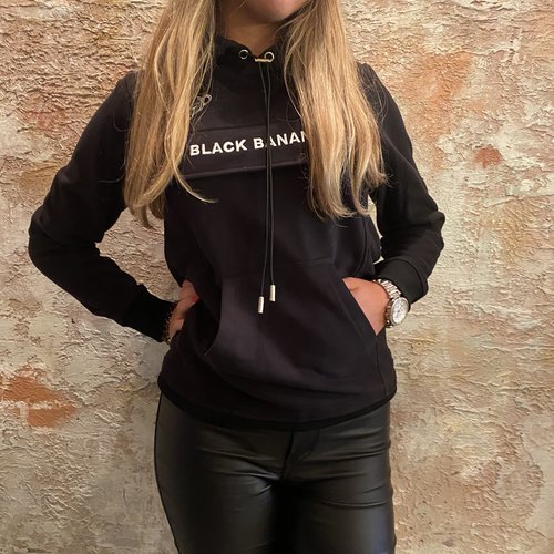 Black Bananas Anorak Style Hoody zwart