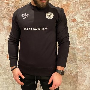 Black Bananas F.C Basic crewneck zwart