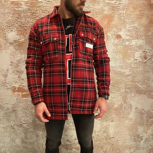 Xplct Xplct flanel overshirt red Xplct Xplct flanel overshirt red
