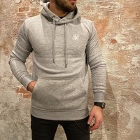 Basic logo hoodie grey