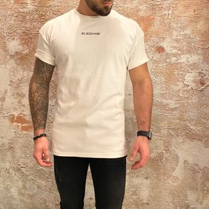 2Legare Solid oversized t-shirt wit 2Legare Solid oversized t-shirt wit