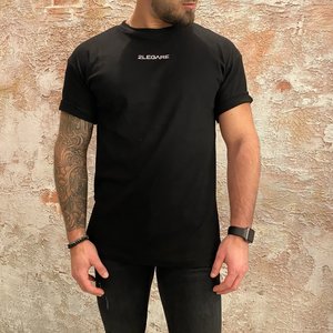 2Legare Solid oversized t-shirt zwart 2Legare Solid oversized t-shirt zwart