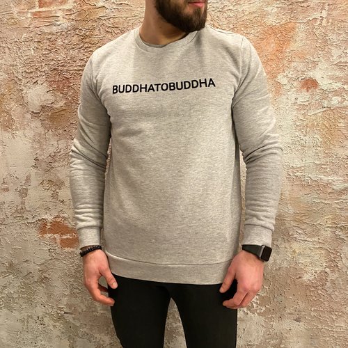 BuddhatoBuddha Sweater logo grey BuddhatoBuddha Sweater logo grey