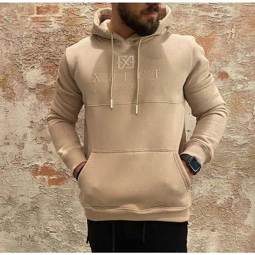 Xplct Brand Hoodie beige Xplct Brand Hoodie beige