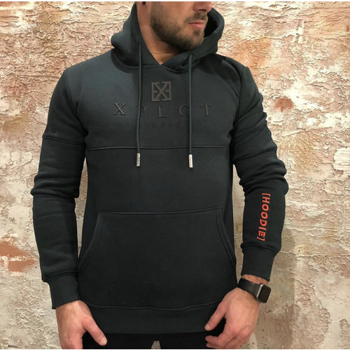 Xplct Brand hoodie groen Xplct Brand hoodie groen