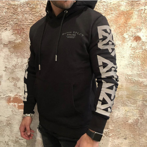 Xplct Reflect Hoodie zwart Xplct Reflect Hoodie zwart