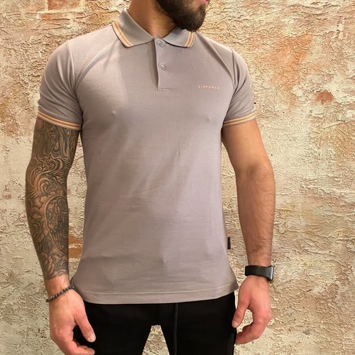 Airforce Polo double stripe Poloma grey Airforce Polo double stripe Poloma grey