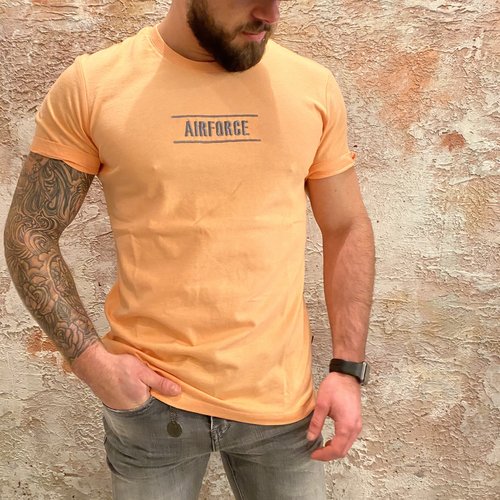 Airforce Line t-shirt peach