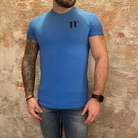 Muscle fit t-shirt bright blue